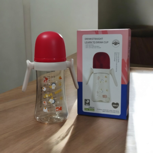 Baby Straw Cup Plus Baby Feeder 2 in 1 for kids 300 ml Imported